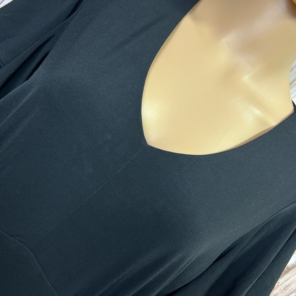 Susan Graver Split Flutter Sleeve Jersey Knit Dress - Picture 2 of 9